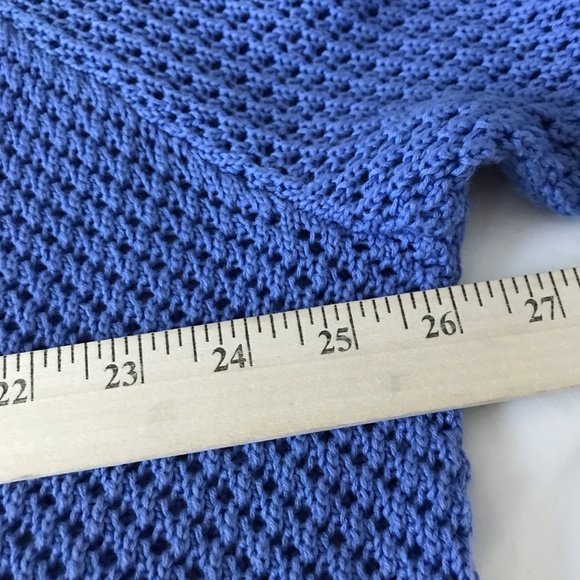 DENIM & CO. Cardigan Sweater Zip Up Hoodie Knit Blue Women’s Plus Size 1X - Picture 11 of 15